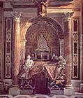 Famous Pope Paintings - Tomb of Pope Alexander VII